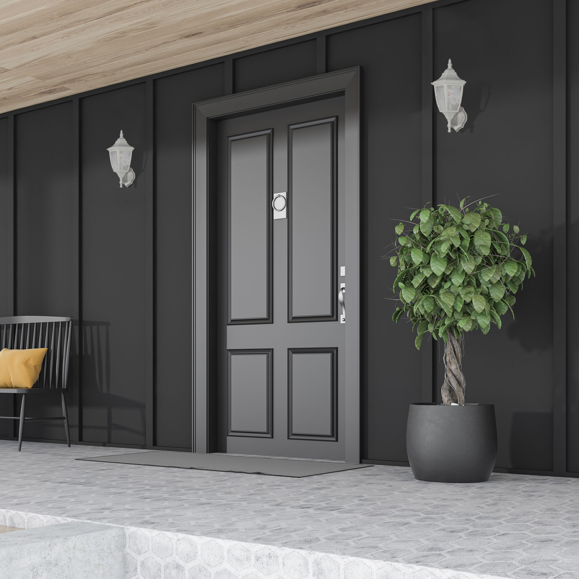 Builder 1 Light 14 inch White Outdoor Wall Lantern